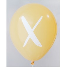 Golden Yellow Crystal Alphabet A-Z Printed Balloons